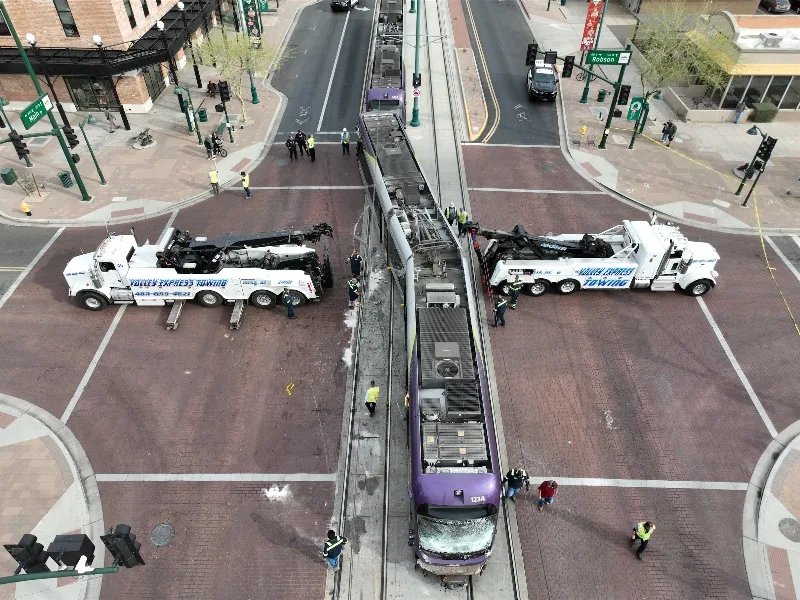 Valley Express Towing Accident recovery in Mesa Valley